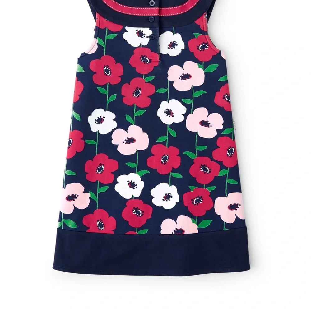 Gymboree Preppy Puppy poppy flower 5T dress‎